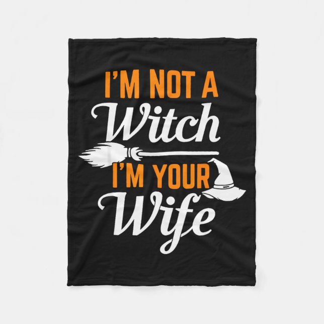 Get Back Witch, I'm Not A Witch I'm Your Wife Set  Fleecedecke (Vorderseite)