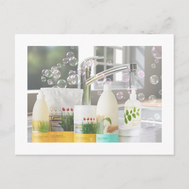 Get Clean Shaklee Kitchen Postcard Postkarte (Vorderseite)