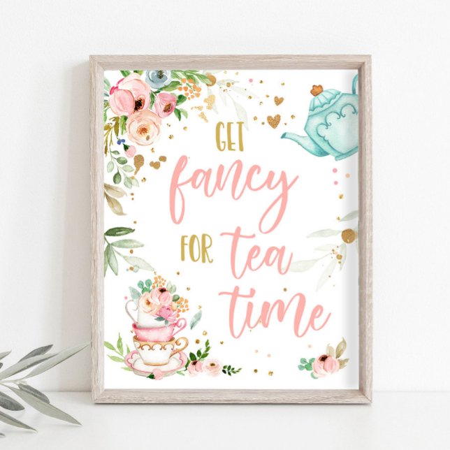 Get Fancy For Tea Time Baby Brewing Baby Shower Poster (Von Creator hochgeladen)