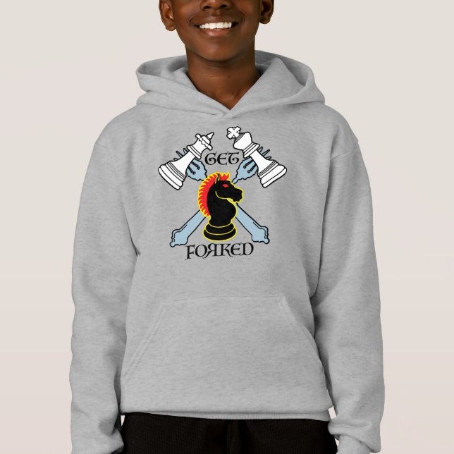 GET FORKED black wins Hoodie (Vorderseite)