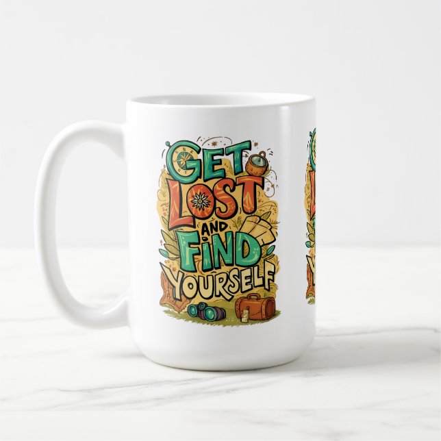 Get Lost and Find Yourself Kaffeetasse (Links)
