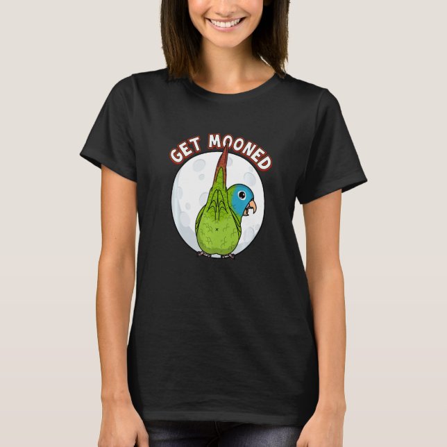 Get Mooned I Parrot Underfluffies I Blue crowned C T-Shirt (Vorderseite)