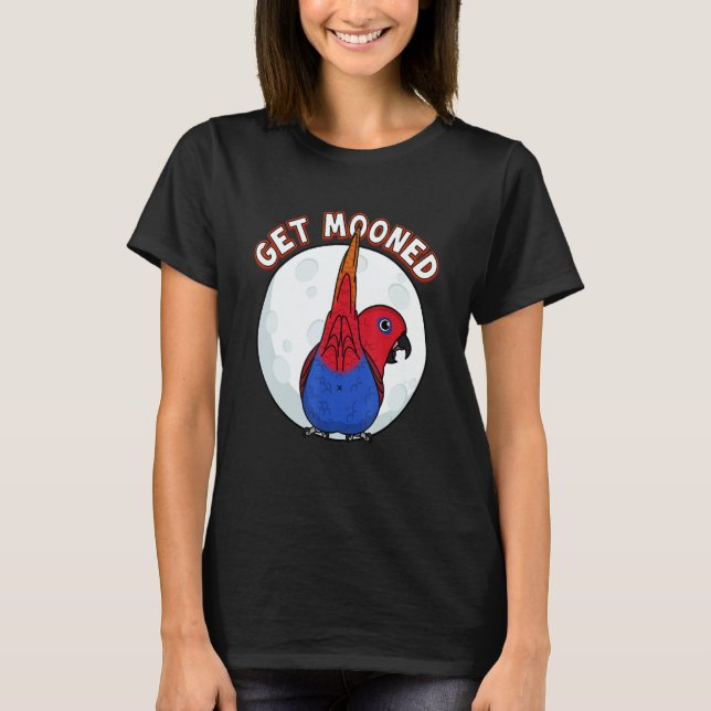 Get Mooned I Parrot Underfluffies I Female Eclectu T-Shirt (Vorderseite)