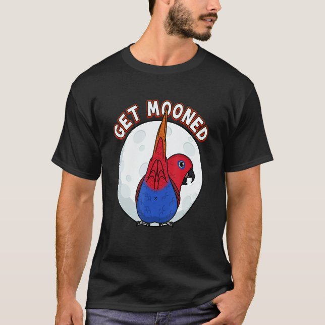 Get Mooned I Parrot Underfluffies I Female Eclectu T-Shirt (Vorderseite)