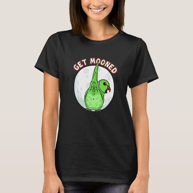 Get Mooned I Parrot Underfluffies I Green Indian R T-Shirt (Vorderseite)
