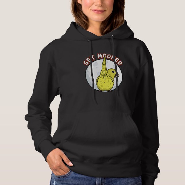 Get Mooned I Parrot Underfluffies I Yellow Parrotl Hoodie (Vorderseite)