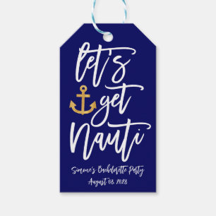Get Nauti Nautischer Junggeselinnen-Abschied Geschenkanhänger