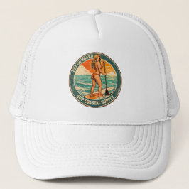 Get On Board SUP Pinup Paddleboard Retro Surf Shop Truckerkappe