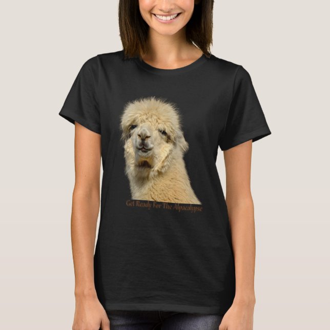 Get Ready For The Alpacalypse Cute Alpaca animal L T-Shirt (Vorderseite)