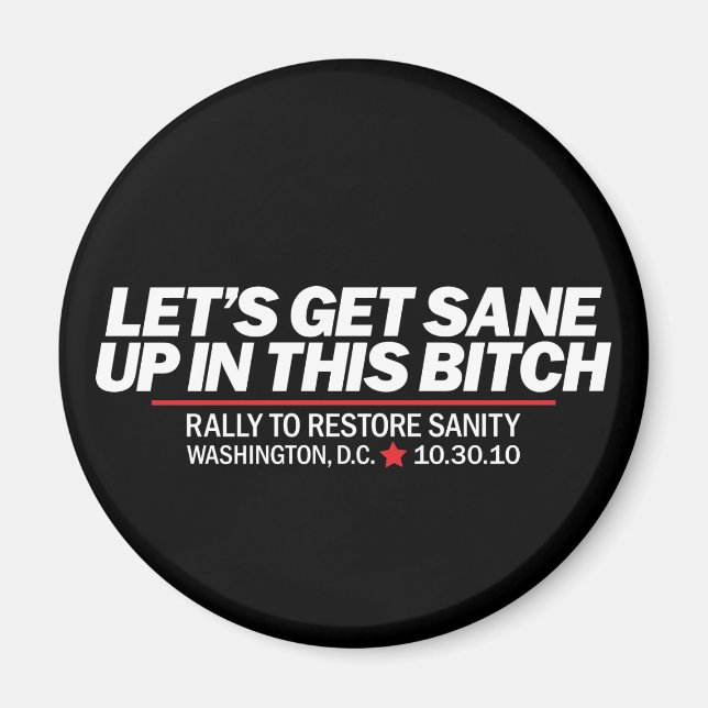 Get Sane White Magnet (Vorne)