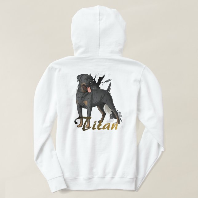 "Get the 'The Titan's Mark' hoodie, a design that  Hoodie (Design Rückseite)