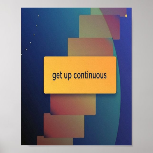 get up continous poster (Vorne)