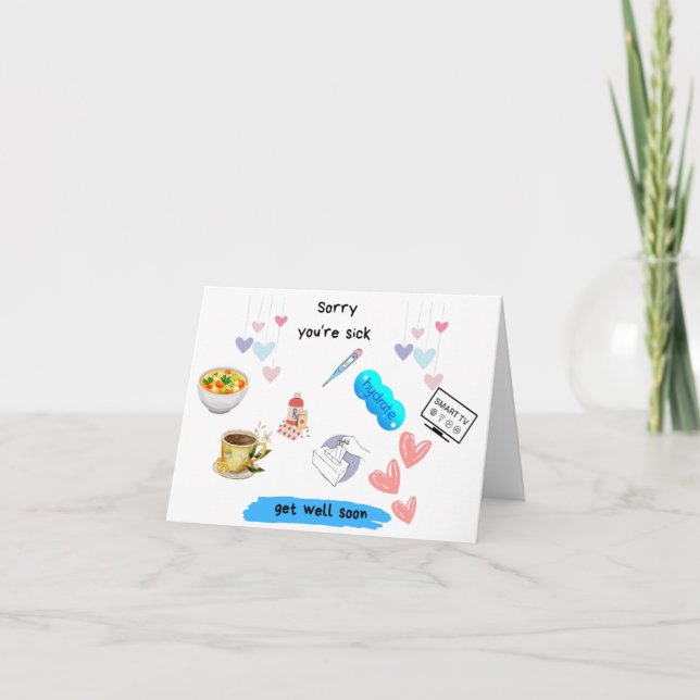 "Get Well bald card - Comfort, Healing & Prayers" Karte (Vorderseite)