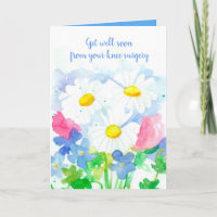 Get Well bald Knee Operation Daisy Blume