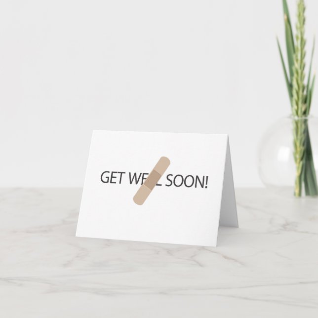 Get Well-bald-Note-Karte Karte (Vorderseite)