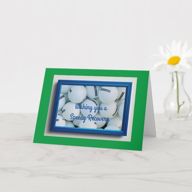 Get Well Card, 5" x 7" falten Get Well Card Karte (Kleine Pflanze)