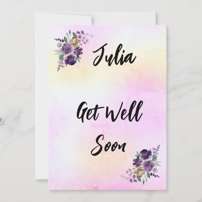 Get Well Card Einladung (Vorderseite)