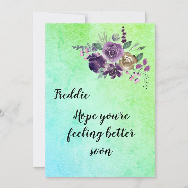 Get Well Card Einladung (Vorderseite)