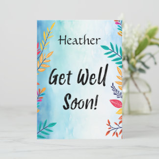 Get Well Card Einladung