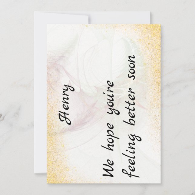 Get Well Card Einladung (Vorderseite)