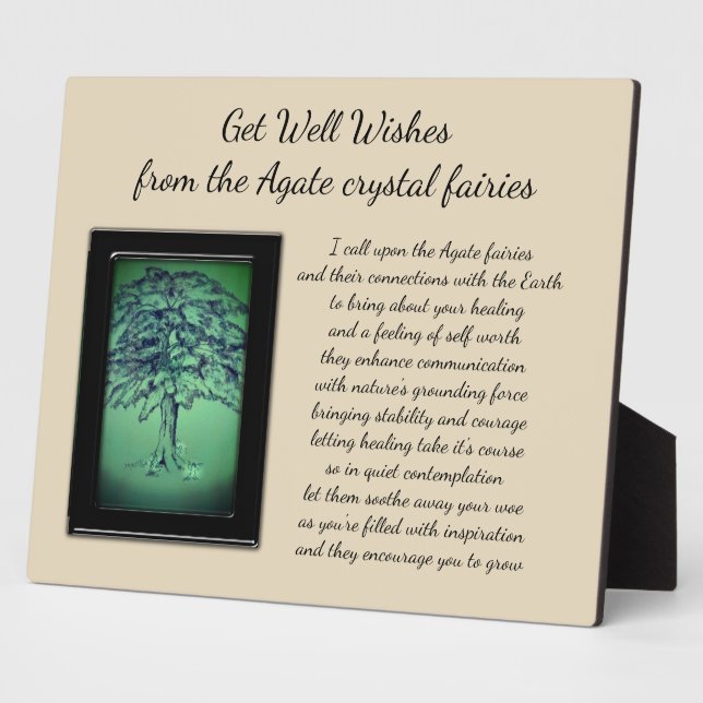 Get Well Crystal Fairy Fotoplatte (Seite)