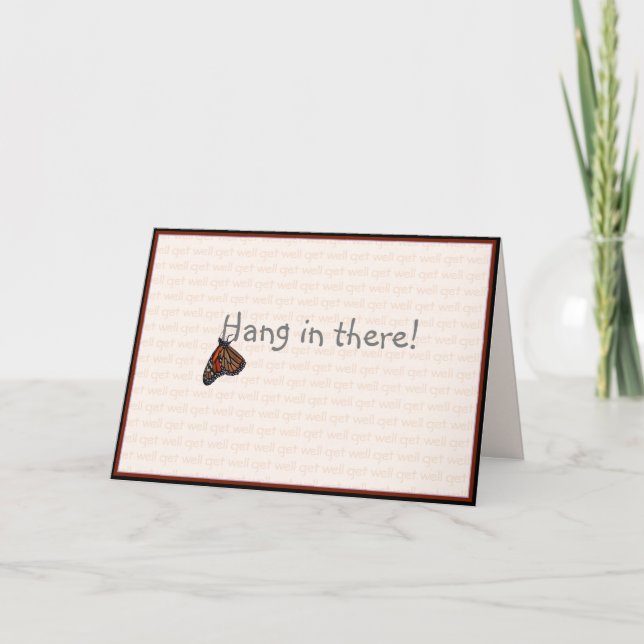 Get-Well/Ermutigung-Hang da hinein: Karte (Vorderseite)