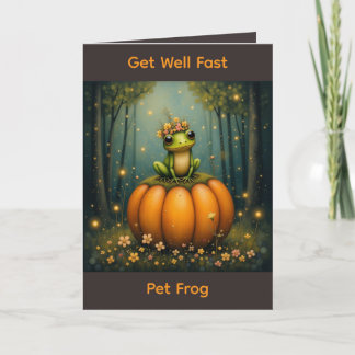 Get Well Fast Pet Frog Karte
