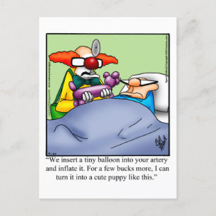 Get Well Humor Postcard Postkarte