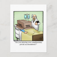 Get Well Humor Postcard