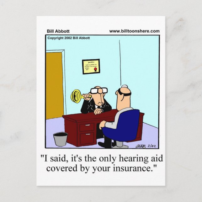 Get Well Humor Postcard Postkarte (Vorderseite)