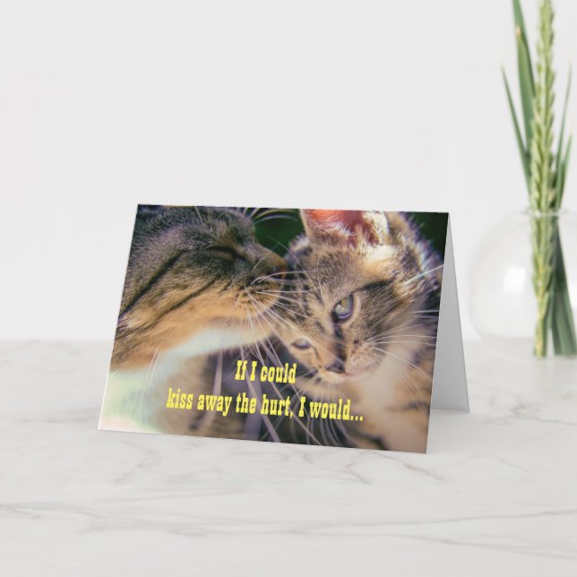 Get Well Kiss Karte (Vorderseite)