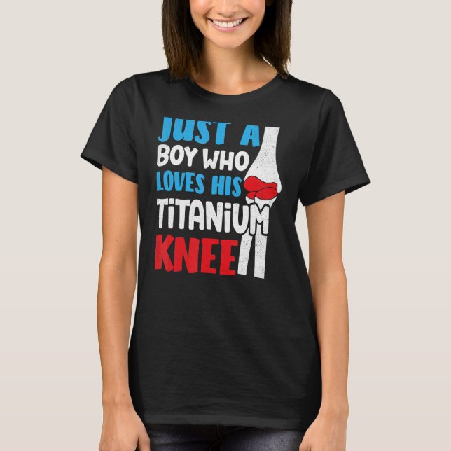 Get Well Knee Operation Erholung Co T-Shirt (Vorderseite)