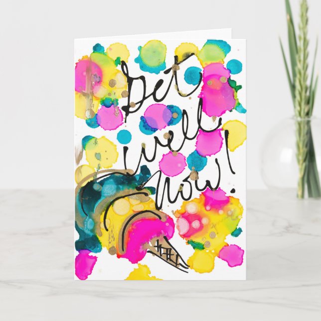 Get Well Lovitude Note Card Dankeskarte (Vorderseite)