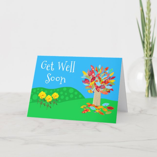 Get Well Soon colorful card by Jo Images Karte (Vorderseite)