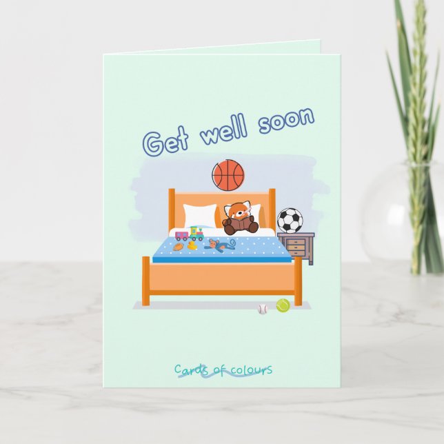 Get well soon greeting card   feiertagskarte (Vorderseite)