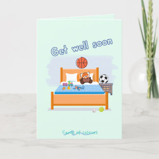 Get well soon greeting card feiertagskarte