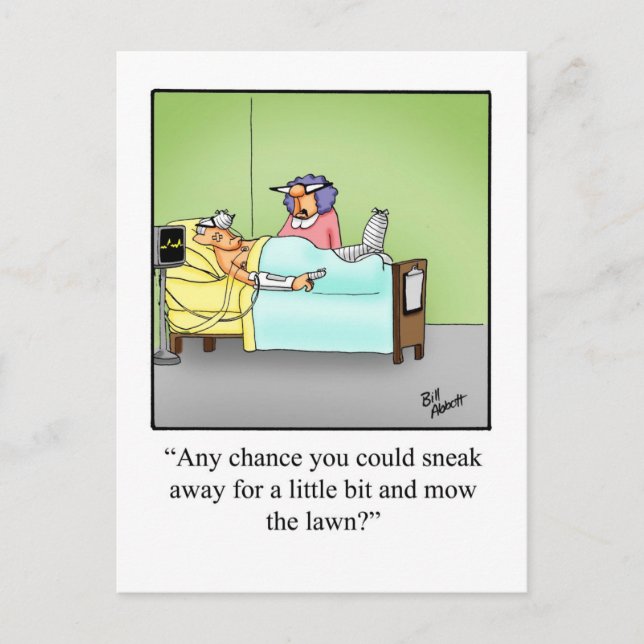 Get Well Spaß Postcard "Spectickles" Postkarte (Vorderseite)