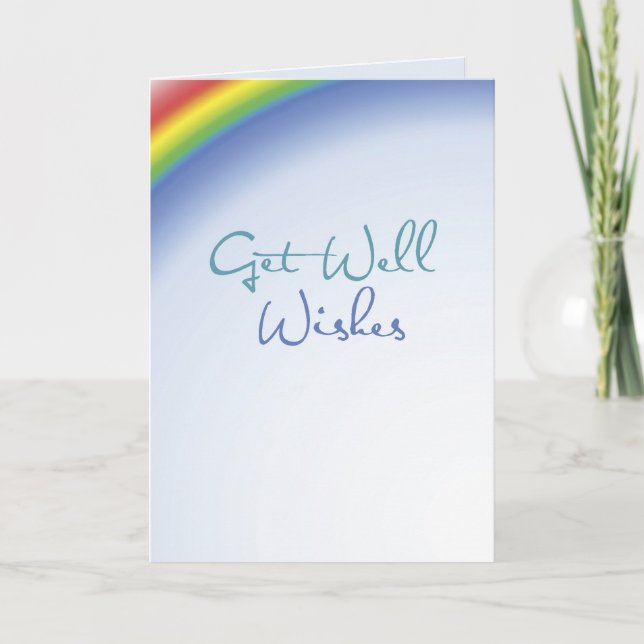 Get Well Wites Rainbow Karte (Vorderseite)
