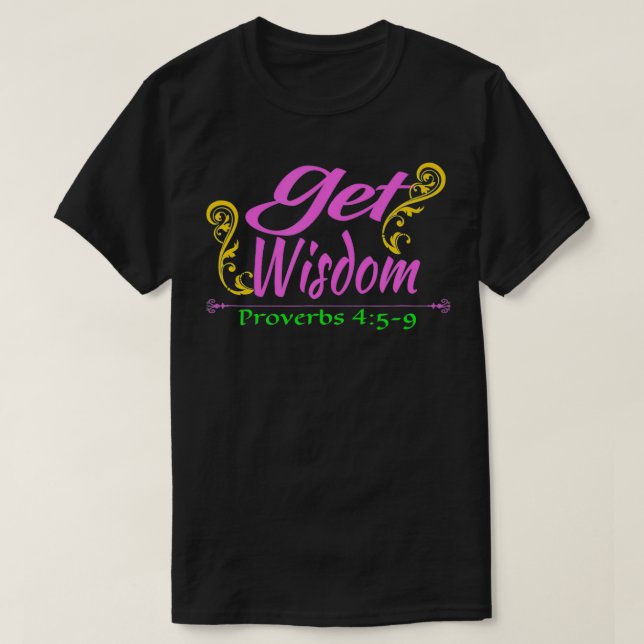 Get Wisdom Prov 4 T-Shirt (Design vorne)