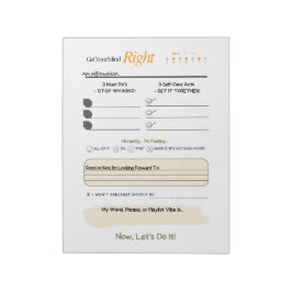Get Your Mind RIGHT – 5-Minute Journal Notepad Notizblock
