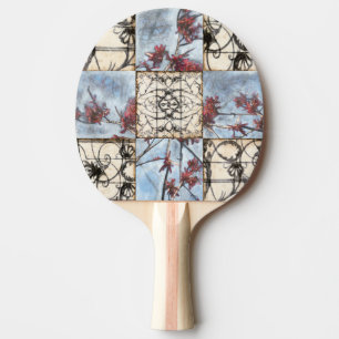 Getäfelte abstrakte Scrollwork Malerei Tischtennis Schläger