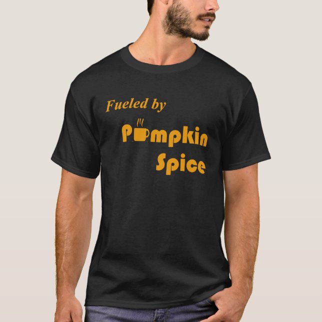 Getankter Kaffee mit Pumpkin Gewürzfallen T-Shirt (Vorderseite)