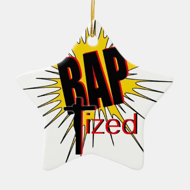 Getauft!  Das Geschenk für alle, die stolz sind Keramikornament (Vorne)