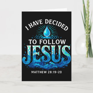 Getauft ich habe mich entschieden Jesus zu folgen  Karte