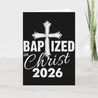 Getauft in Christus 2026 - Christliches Kreuz Salv