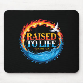 Getauft zum Leben erweckt Römer 6-4 Christliche Ta Mousepad