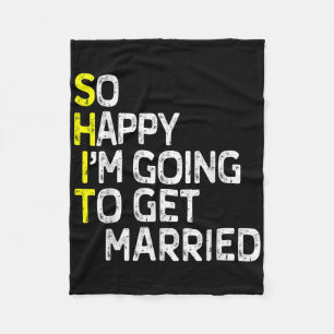 Getehe Verheiratete Funny Engagement Party Gag Gro Fleecedecke