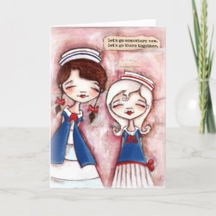 Geteilte Abenteuer - Geburtstagskarte Karte