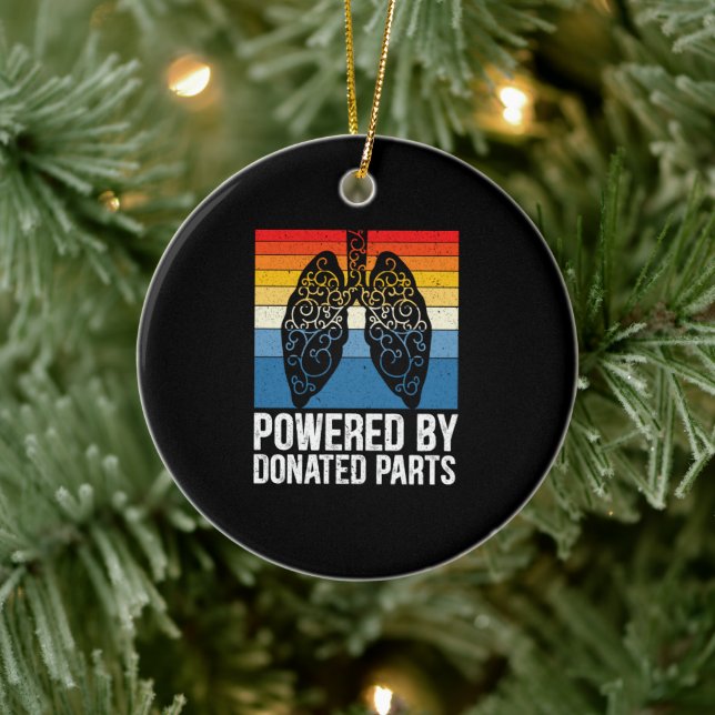 Geteilte Teile, Lung Transplant Krieger Keramik Ornament (Baum)