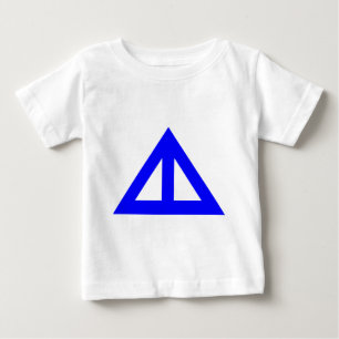Geteilter Pfeil Dreieck Baby T-shirt